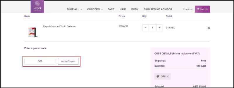 kaya-skin-coupon-code